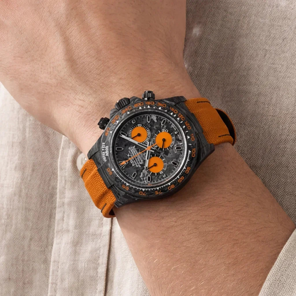 Diw Daytona Carbon Orange Edition Oyster Black