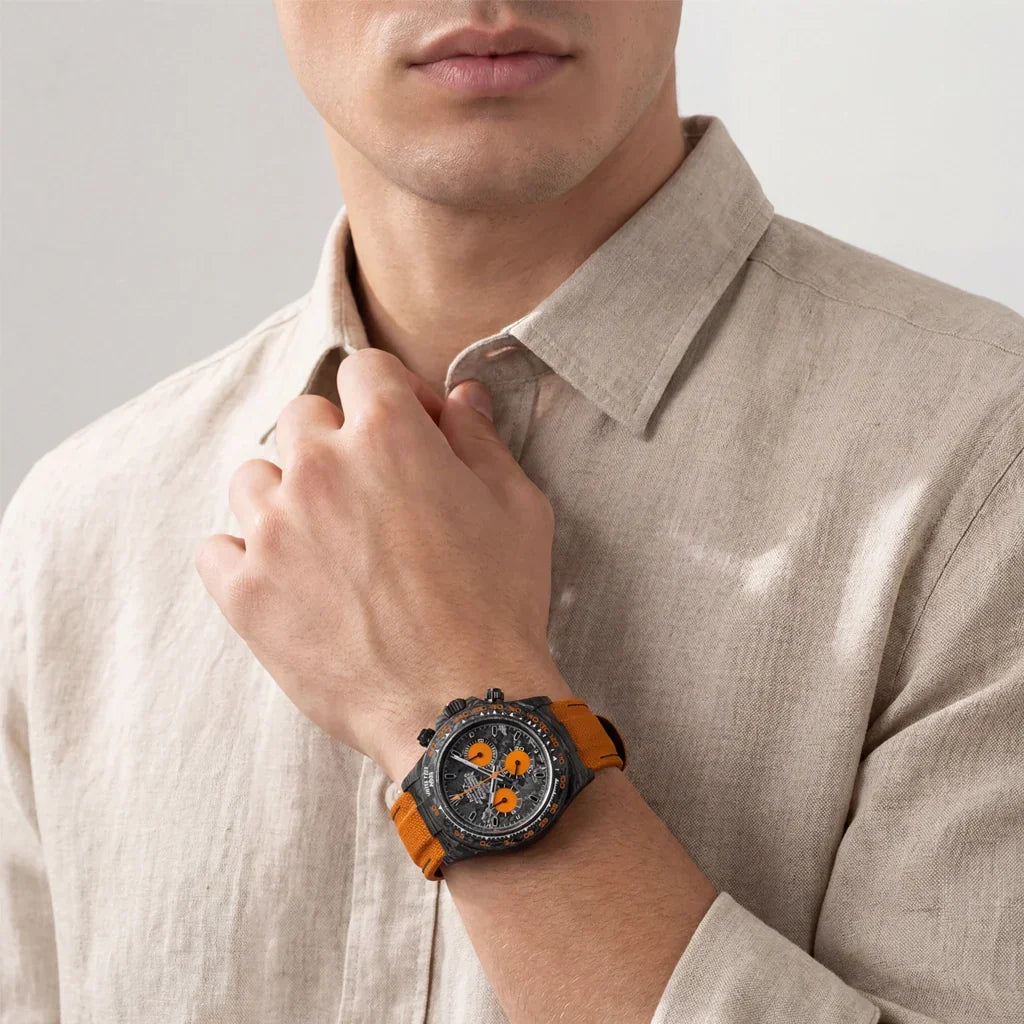 Diw Daytona Carbon Orange Edition Oyster Black