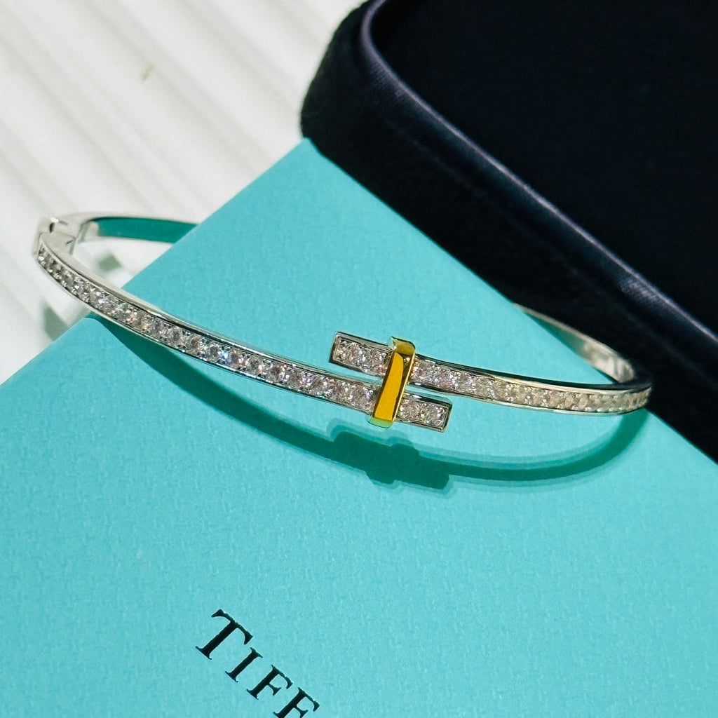 Edge Hinged Bypass Bangle Bracelet