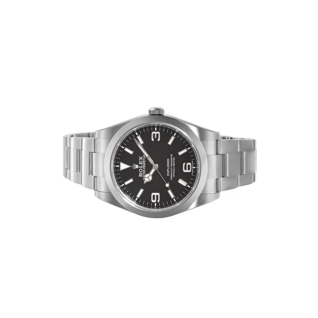 Explorer Oyster Perpetual Black Dial Steel Men's Watch