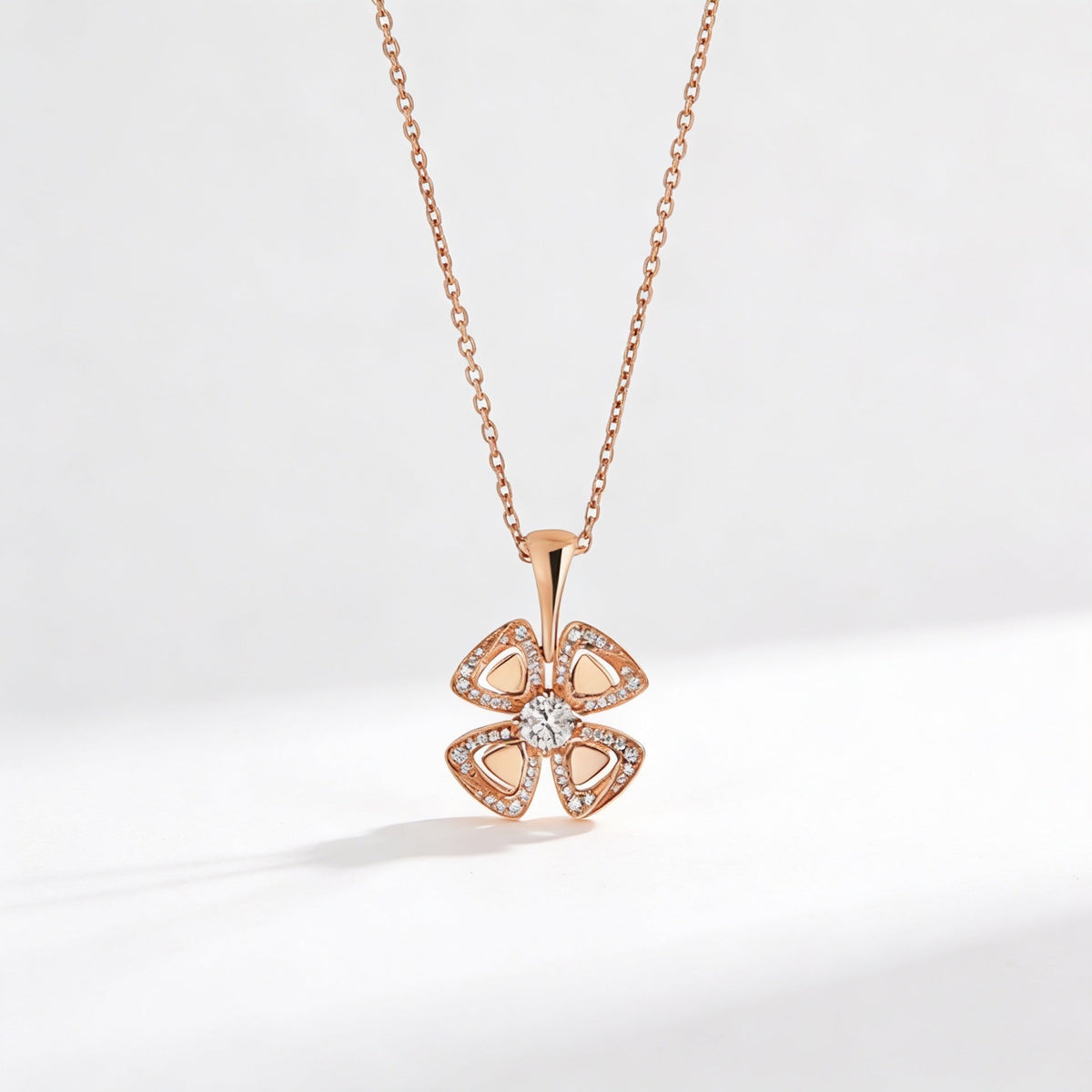 Fiorever Four Leaf Pendant Necklace