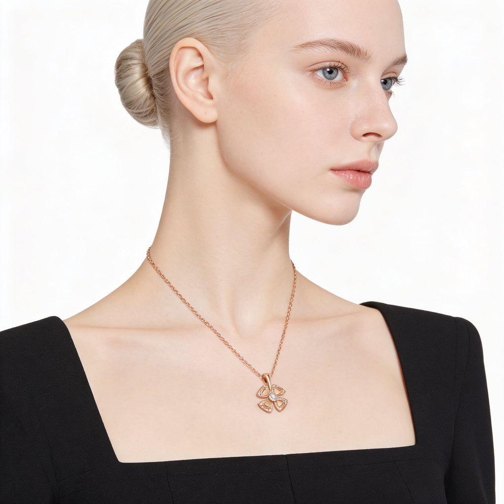 Fiorever Four Leaf Pendant Necklace