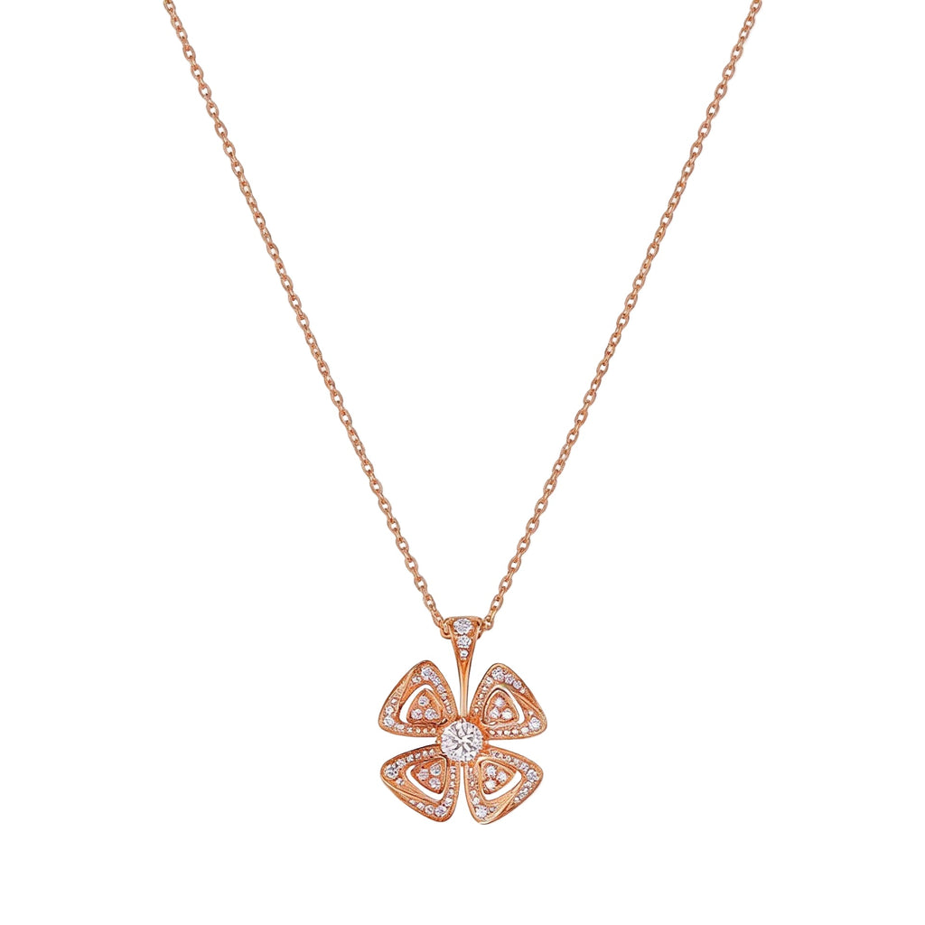 Fiorever Open Petal Flower Necklace