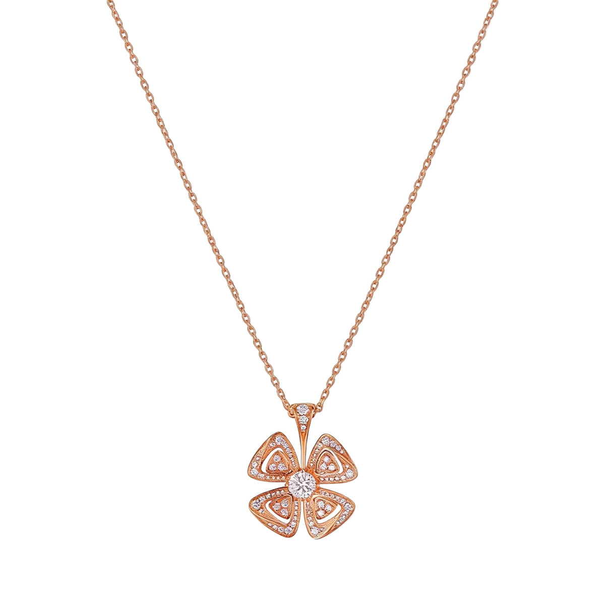 Fiorever Open Petal Flower Necklace