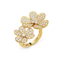 Floral Between The Finger Ring