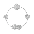 Frivole 5 Flowers Clover Bracelet