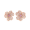 Frivole Pink Flower Earrings