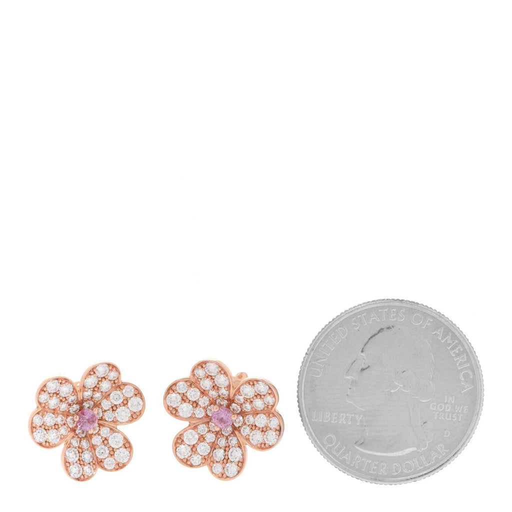 Frivole Pink Flower Earrings