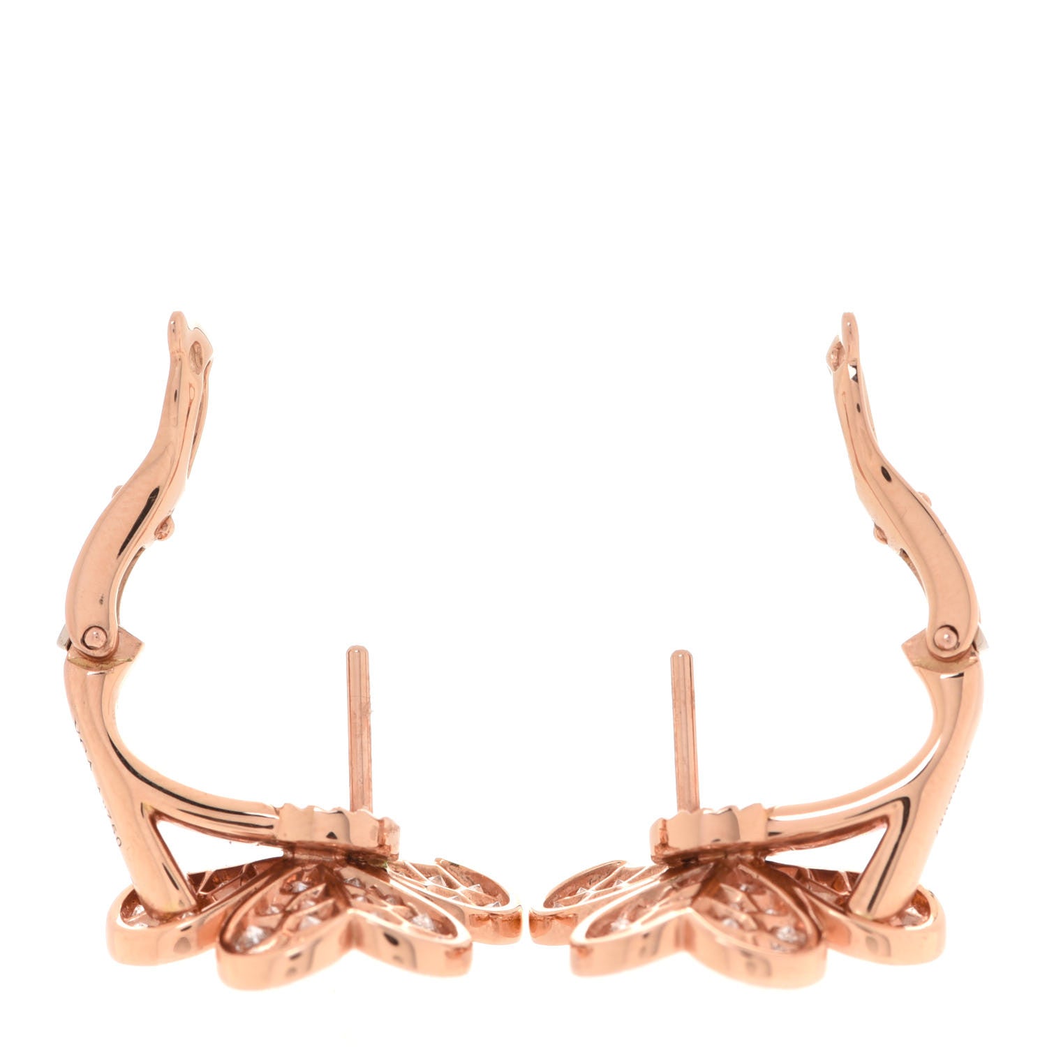 Frivole Pink Flower Earrings