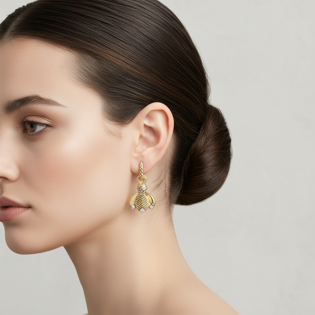 Grain De Café Drop Earrings