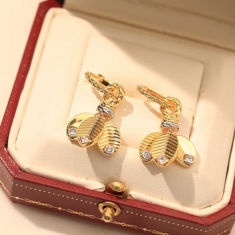 Grain De Café Drop Earrings