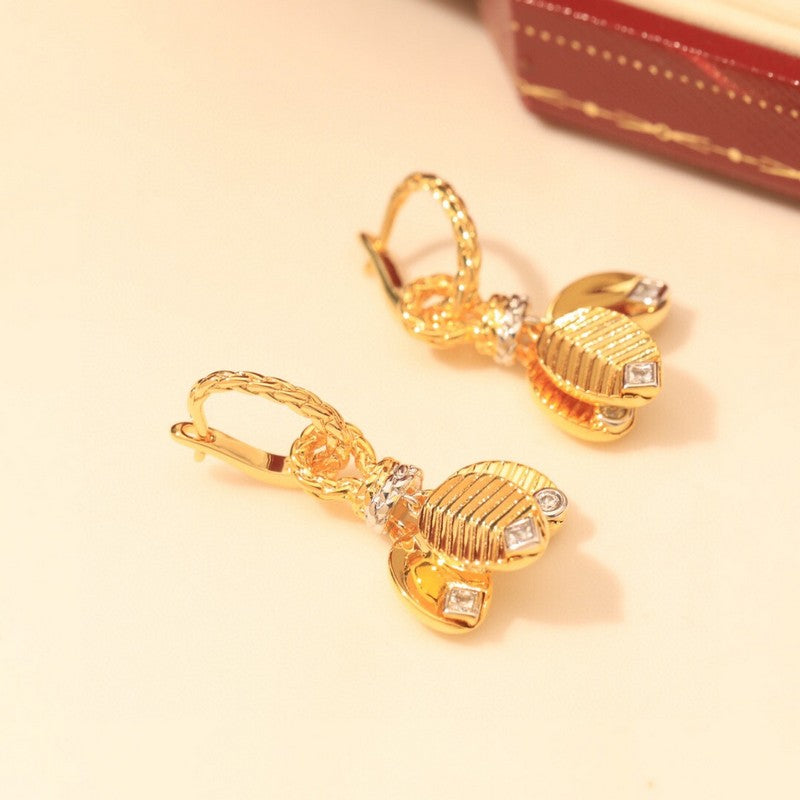 Grain De Café Drop Earrings