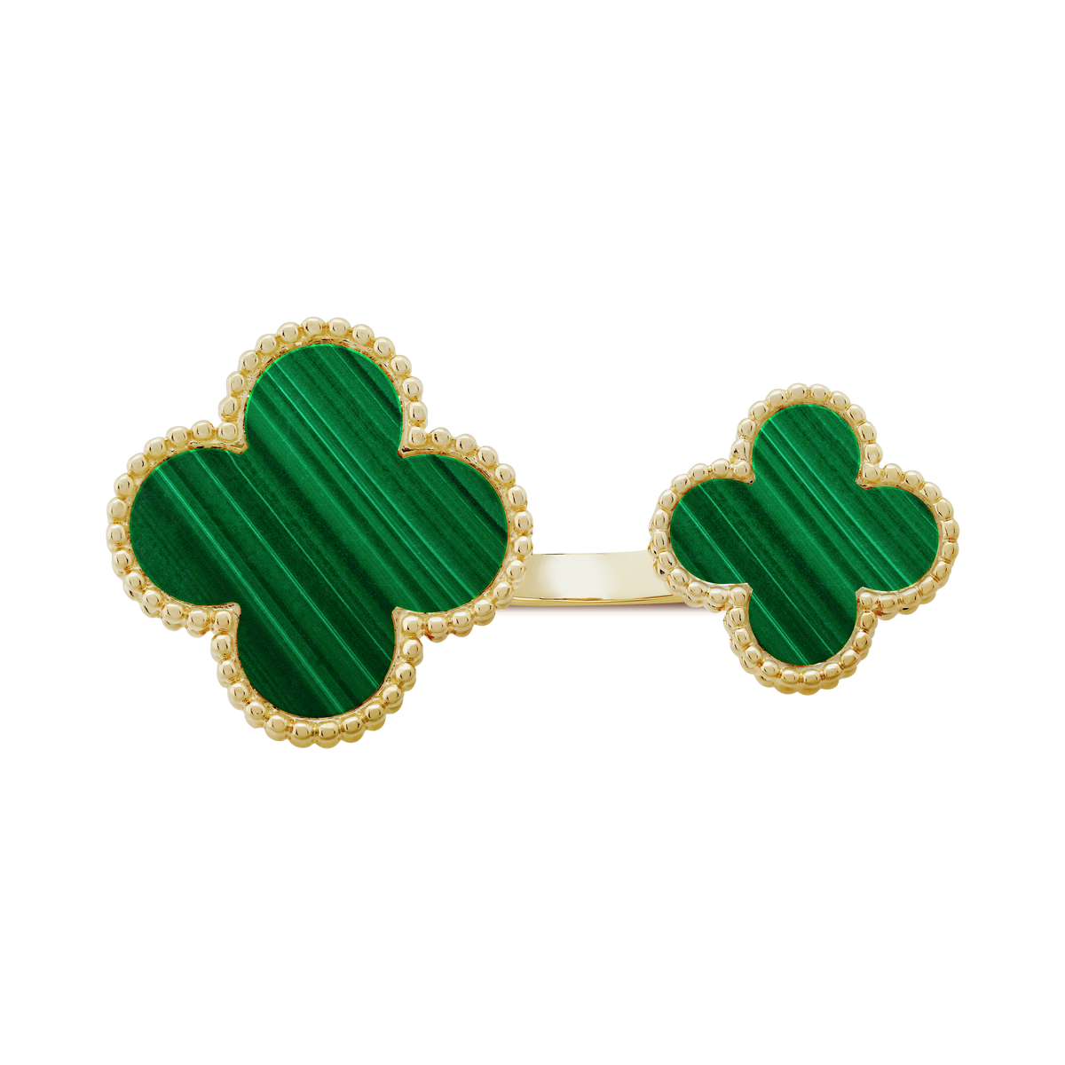 Green Clover Between The Finger Ring