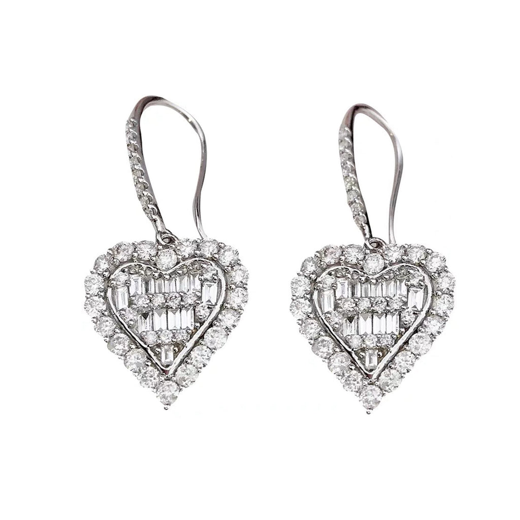 Heart Drop Earrings