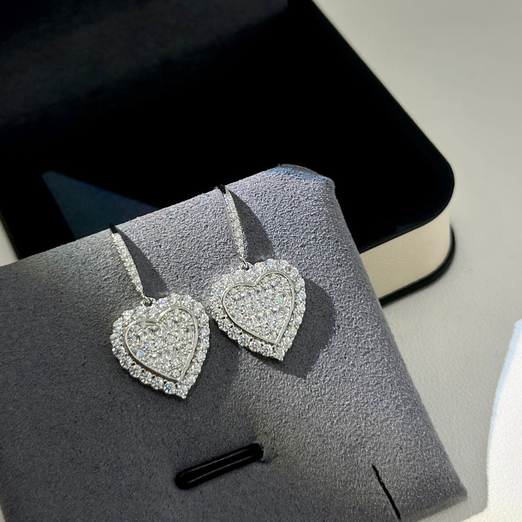 Heart Drop Earrings
