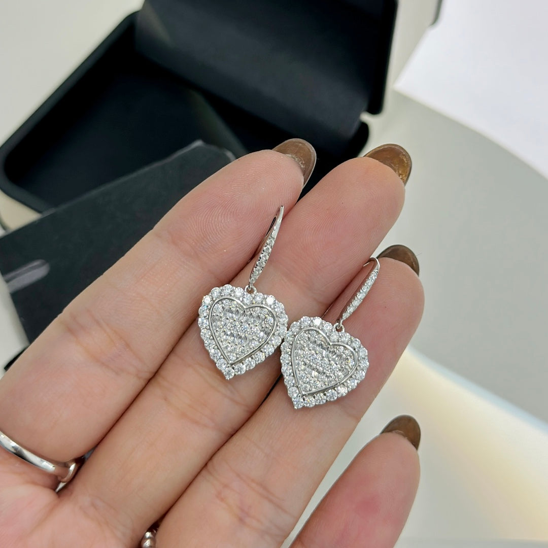 Heart Drop Earrings