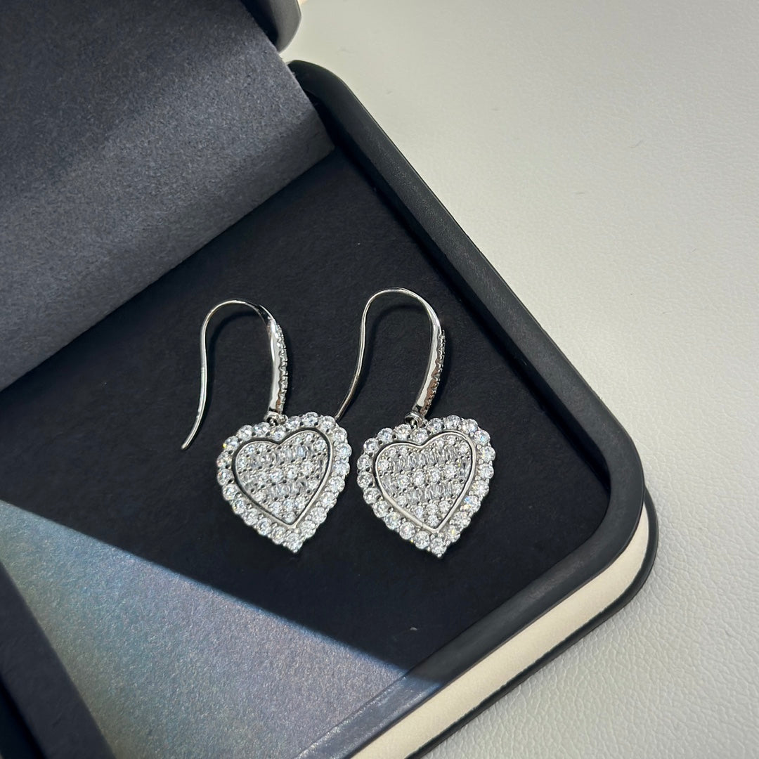 Heart Drop Earrings