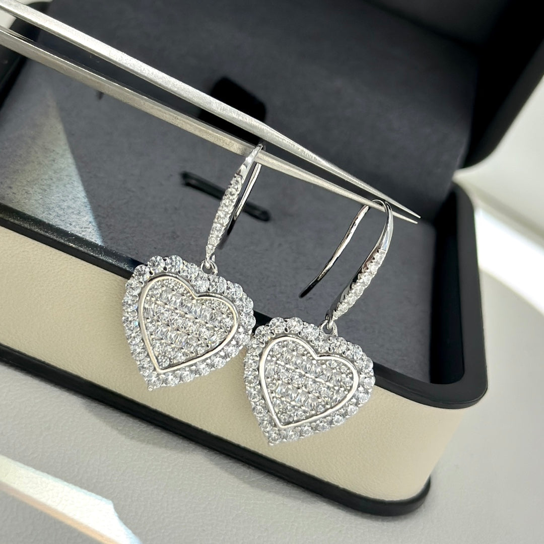 Heart Drop Earrings
