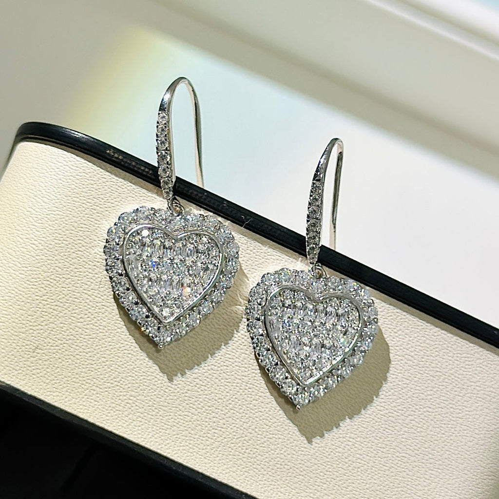 Heart Drop Earrings