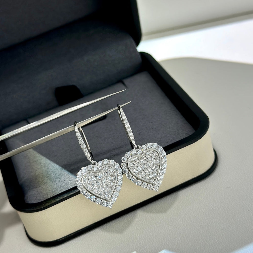 Heart Drop Earrings