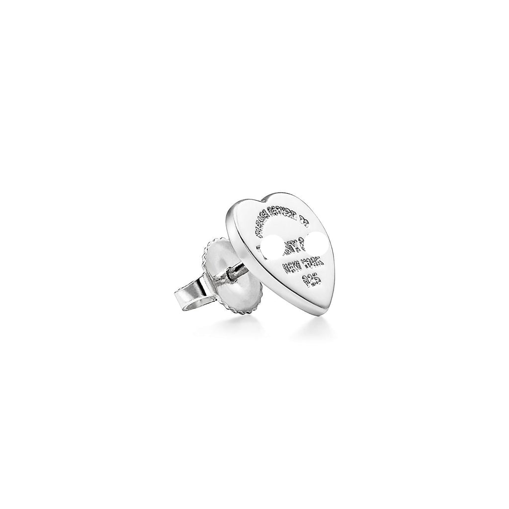 Heart Tag and Arrow Stud Earrings