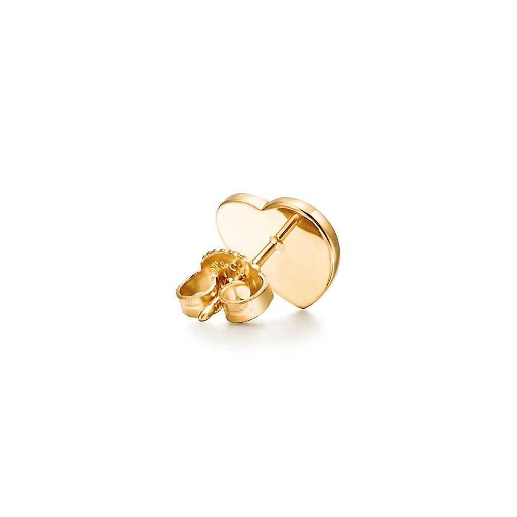 Heart Tag Stud Earrings