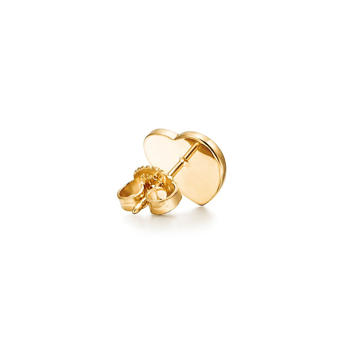 Heart Tag Stud Earrings