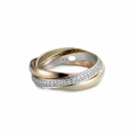 Triple Band Pavé Ring
