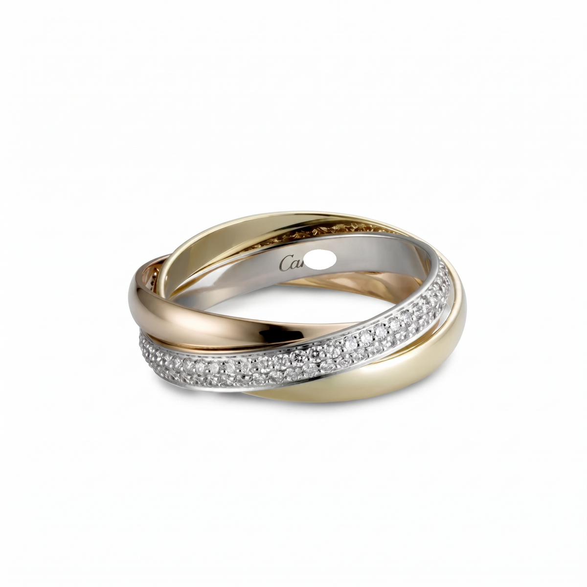 Triple Band Pavé Ring