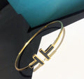 T Black Wire Bracelet
