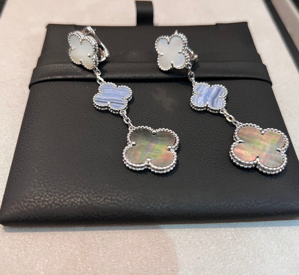 Magic Alhambra Three Motifs Earrings