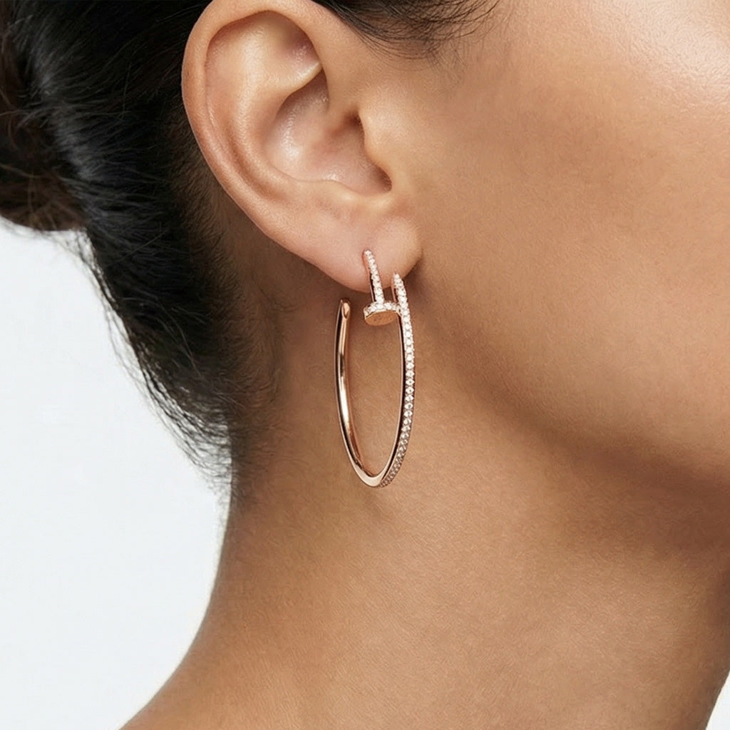 Juste Un Clou Inspired Hoop Earrings