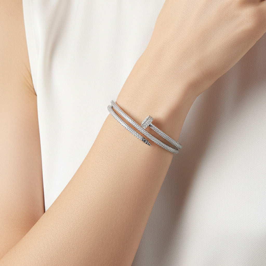 Juste Un Clou Pavé Bangle Bracelet