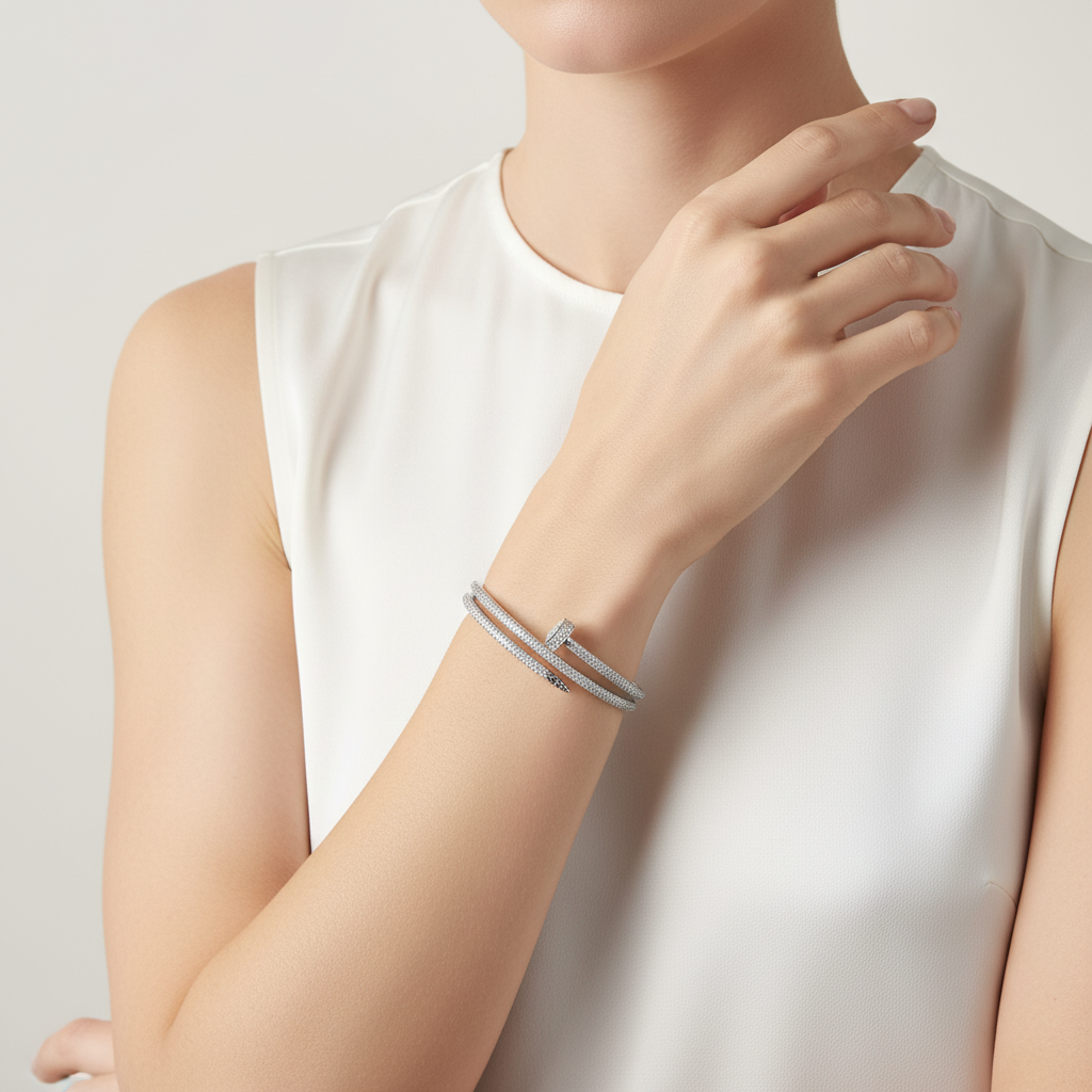 Juste Un Clou Pavé Bangle Bracelet