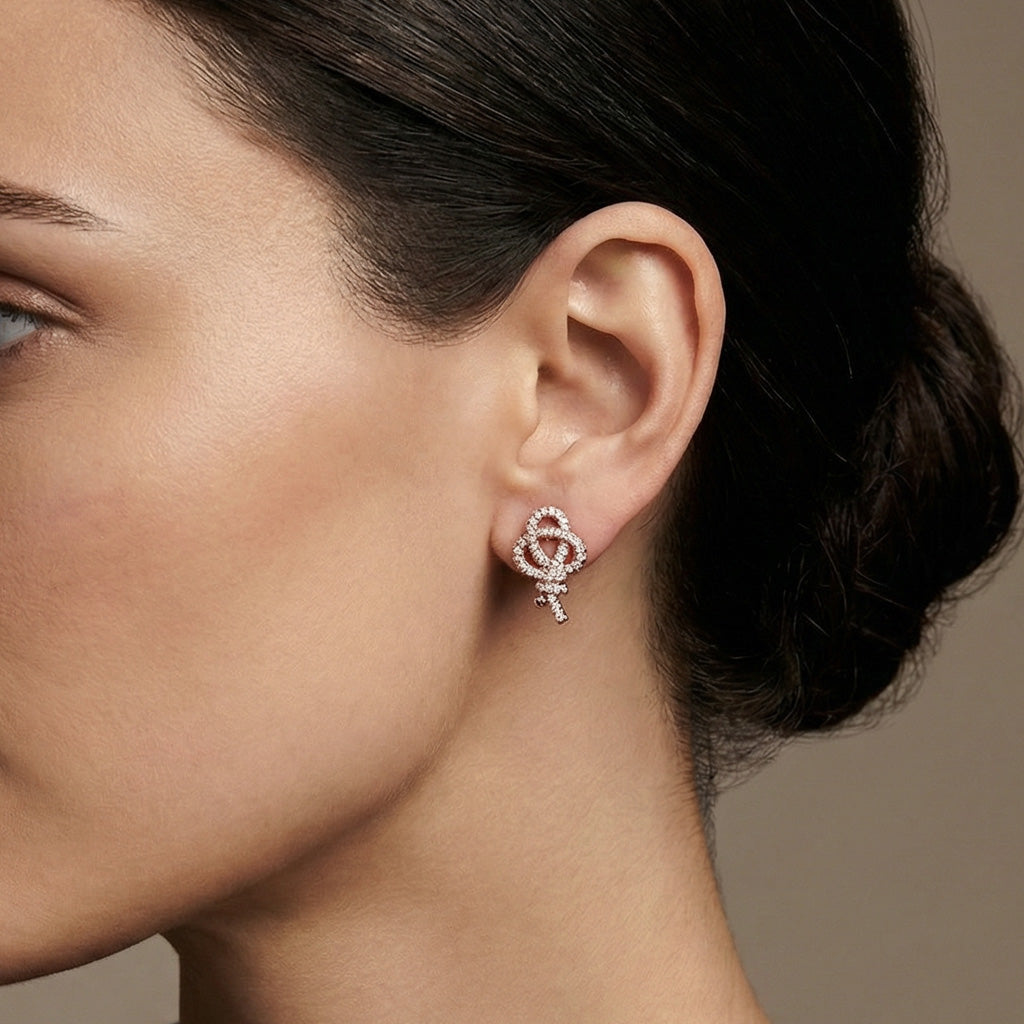 Keys Woven Earrings