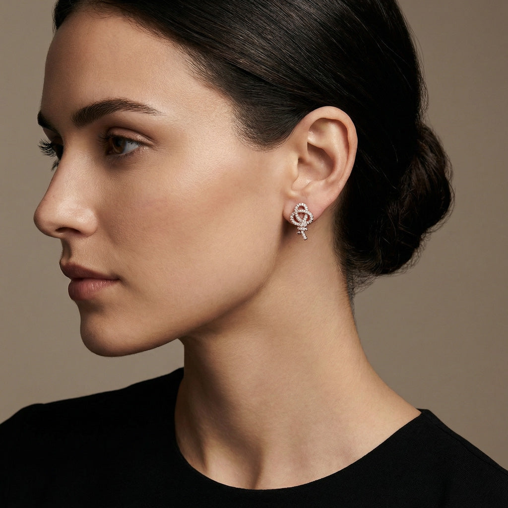 Keys Woven Earrings
