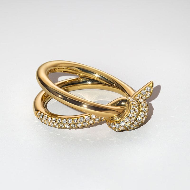 Knot Double Row Ring