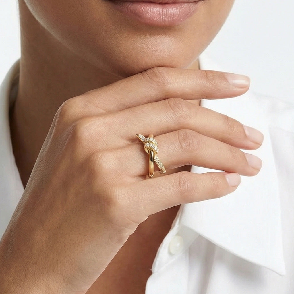 Knot Double Row Ring