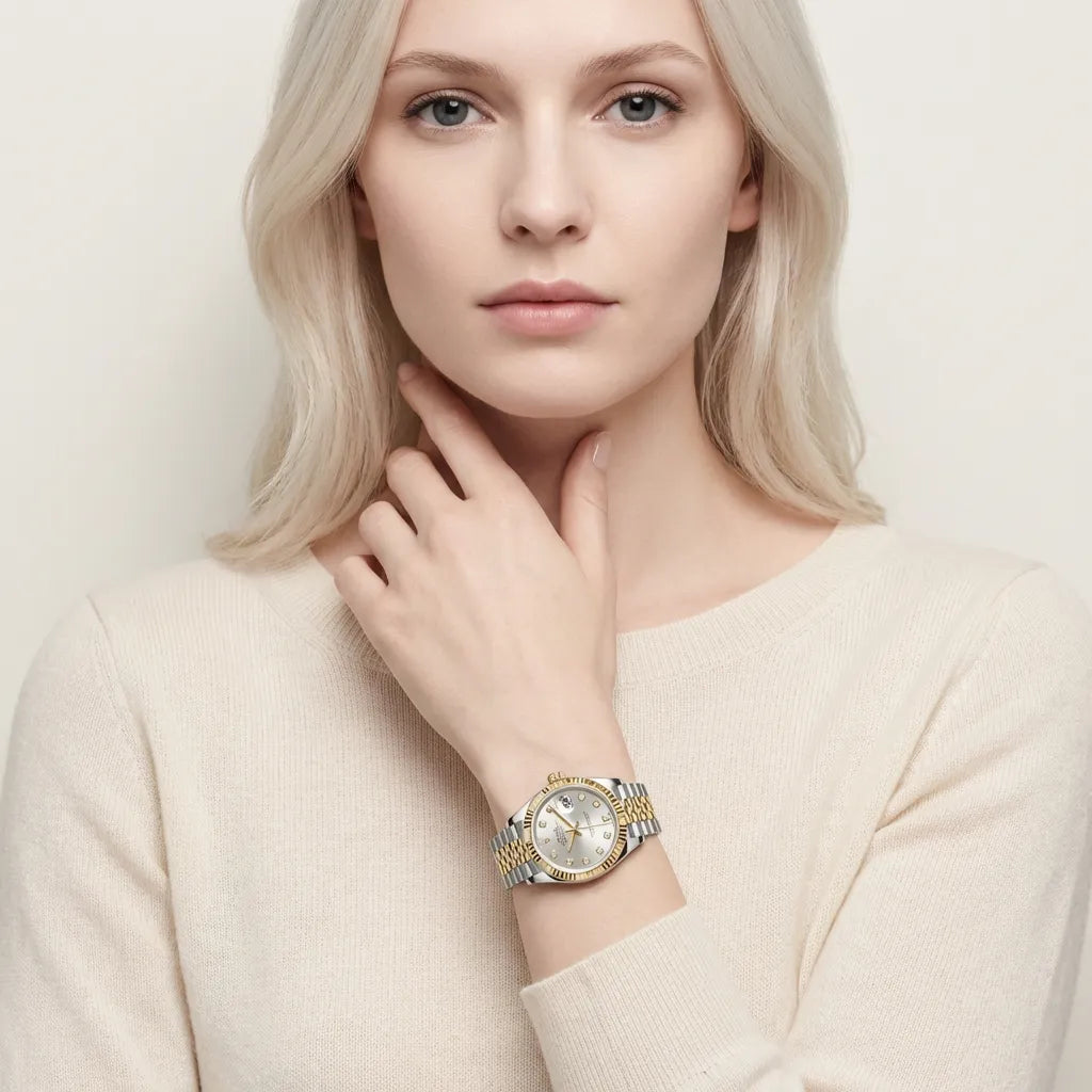 Lady-Datejust Automatic Silver Dial Women's Watch