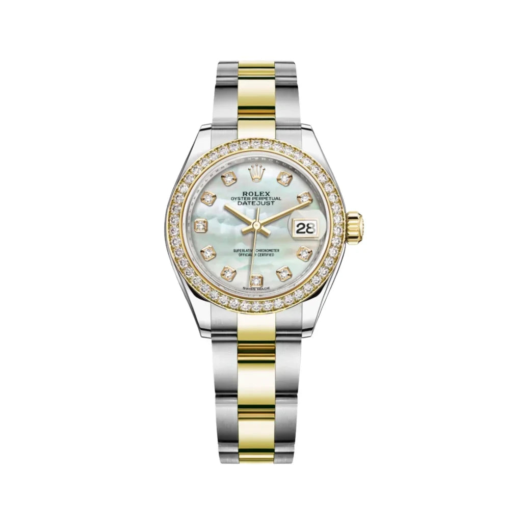 Lady Datejust Automatic Watch With Diamond Bezel