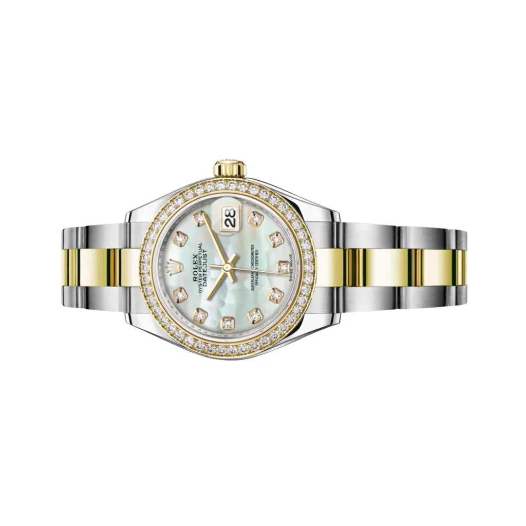 Lady Datejust Automatic Watch With Diamond Bezel