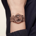 Lady Datejust Automatic Watch With Fluted Bezel And Index Dial