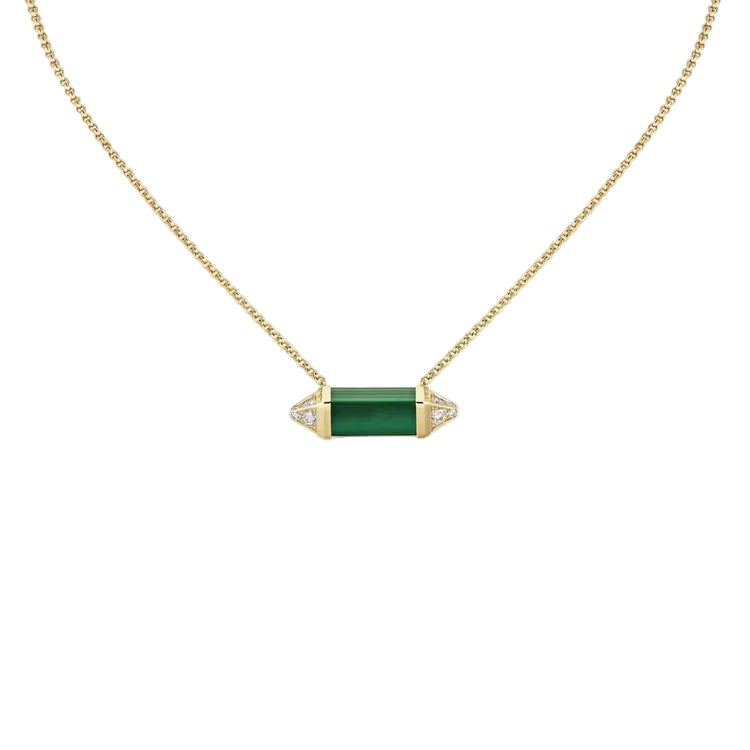 Les Berlingots De Malachite Necklace
