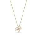 Lily Cluster Pavé Pendant Necklace Small