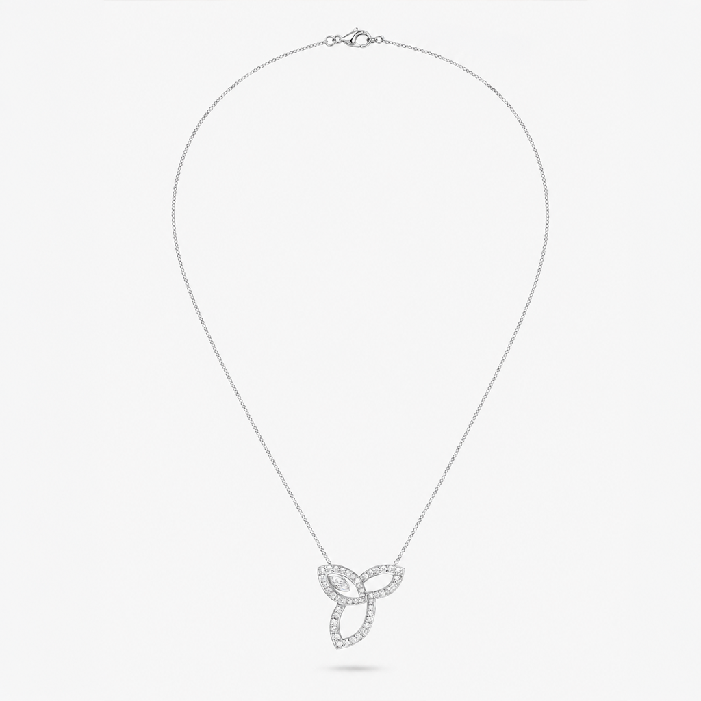 Lily Cluster Pendant Necklace