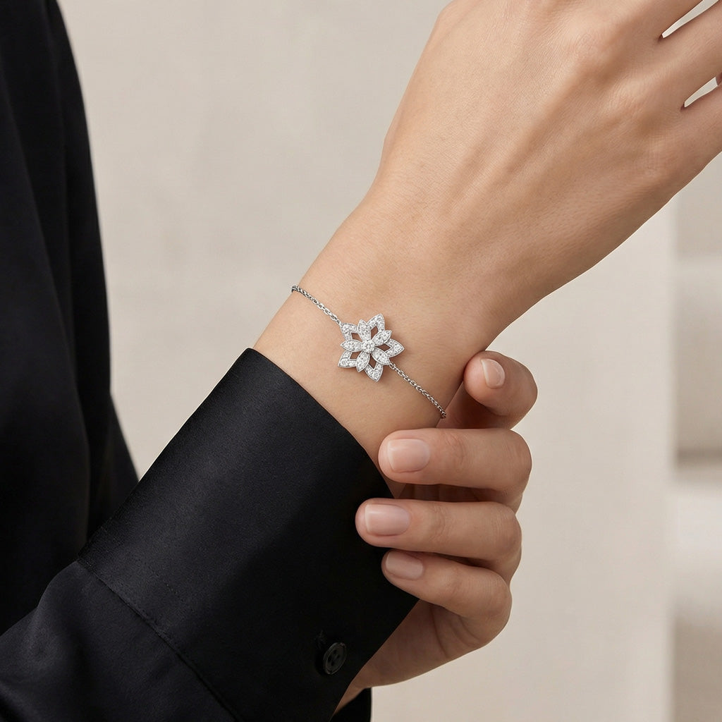 Lotus Openwork Bracelet