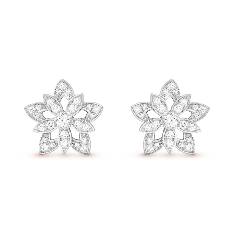 Lotus Openwork Earrings