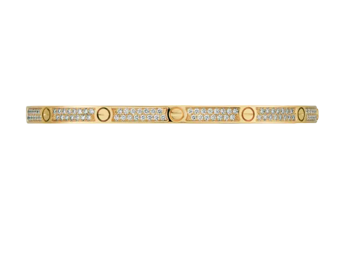 Small Paved Diamonds Love Bracelet Radiant Elegance