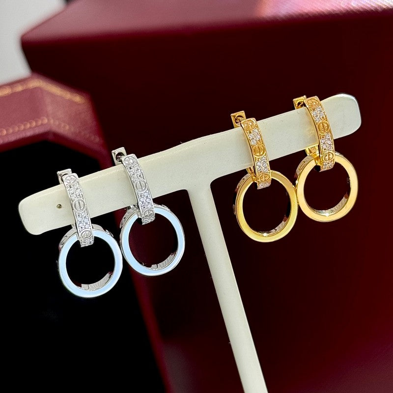 Love Double Hoop Earrings