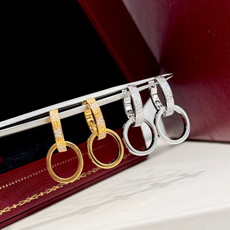 Love Double Hoop Earrings